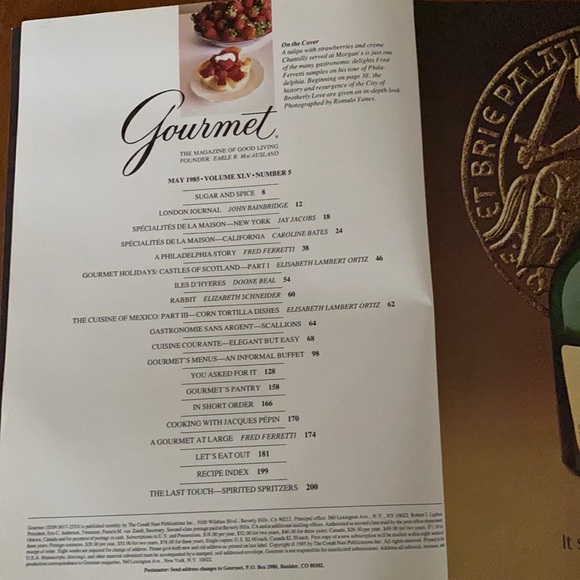 VINTAGE 1985 Set of 2 Gourmet Magazines - Picture 3 of 11